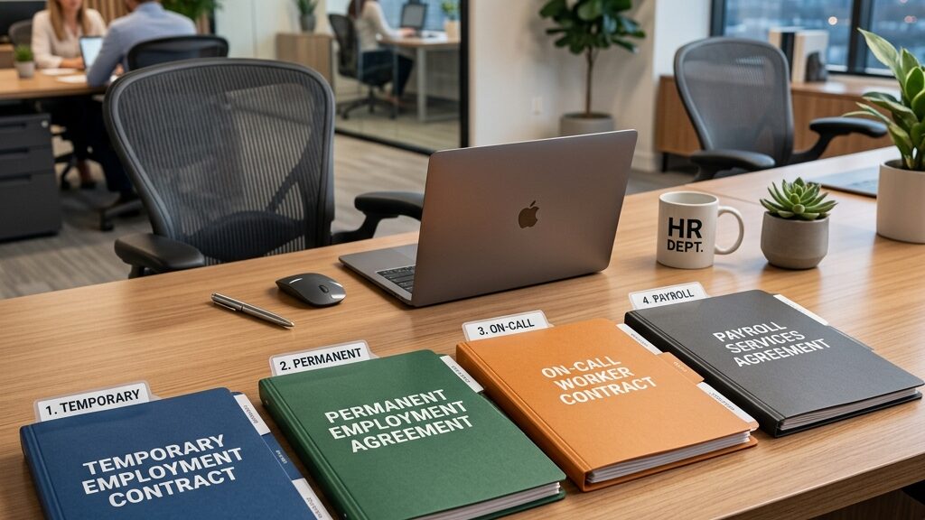 De contractvormen uitgelegd: tijdelijk, vast, oproep en payroll