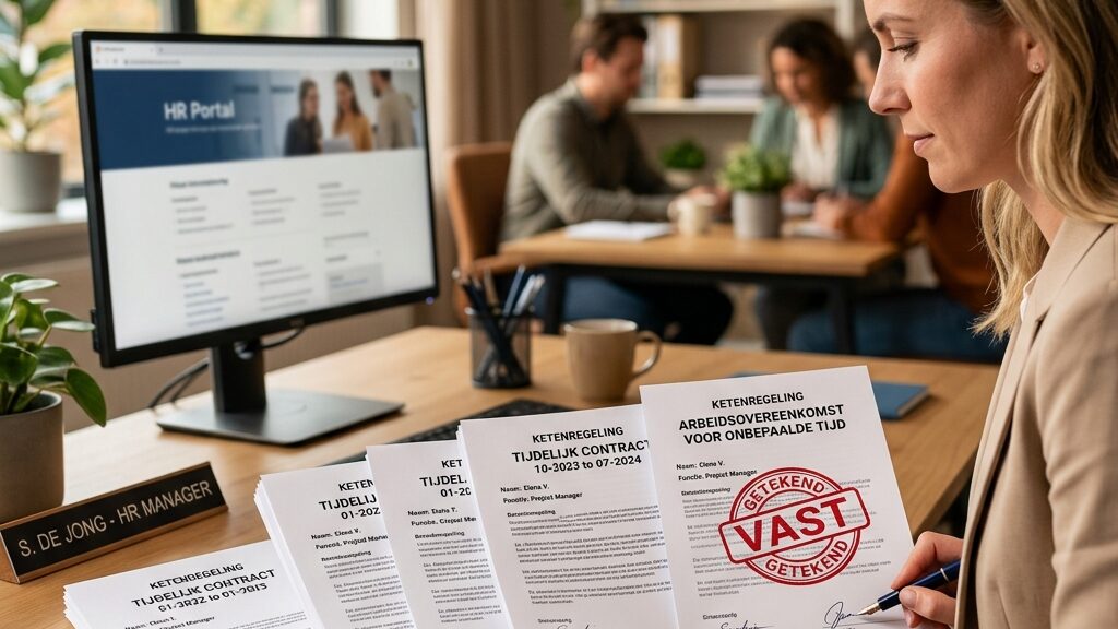 De ketenregeling: wanneer wordt een tijdelijk contract vast?